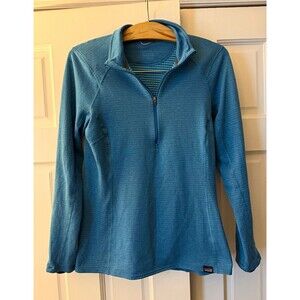 Patagonia Capilene Thermal Weight Zip-Neck Women's Medium Blue Pullover 43662